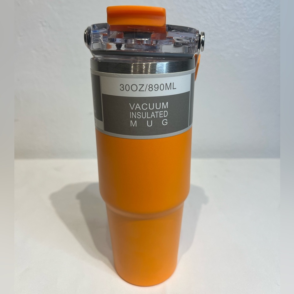 Orange Insulated Travel Mug
